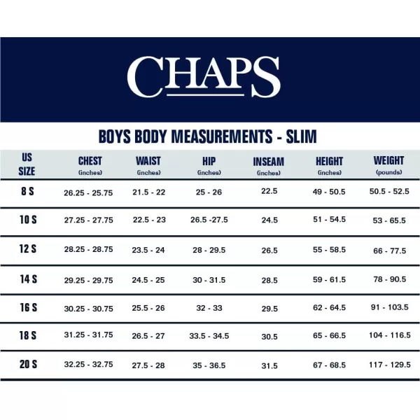 Chaps Boys' School Uniform Pleated Twill Pant