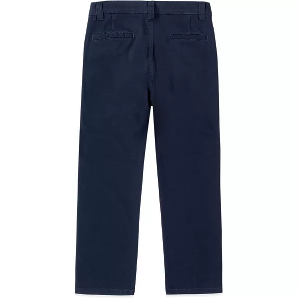 Chaps Boys' School Uniform Pleated Twill Pant