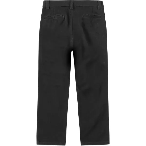 Chaps Boys' School Uniform Pleated Twill Pant