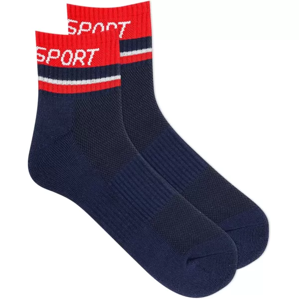 Chaps Men's Athletic Cushioned Performance Ankle Socks-6 Pairs-Breathable Mesh