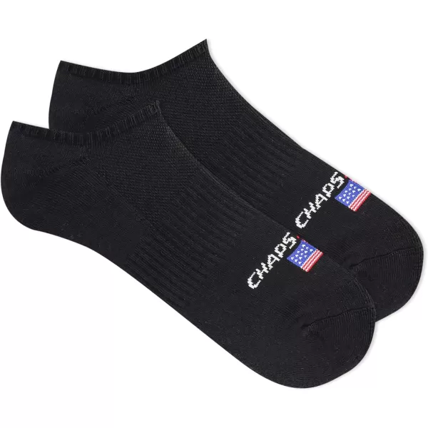 Chaps Men's Athletic Cushioned Performance No Show Socks-6 Pairs-Breathable Mesh