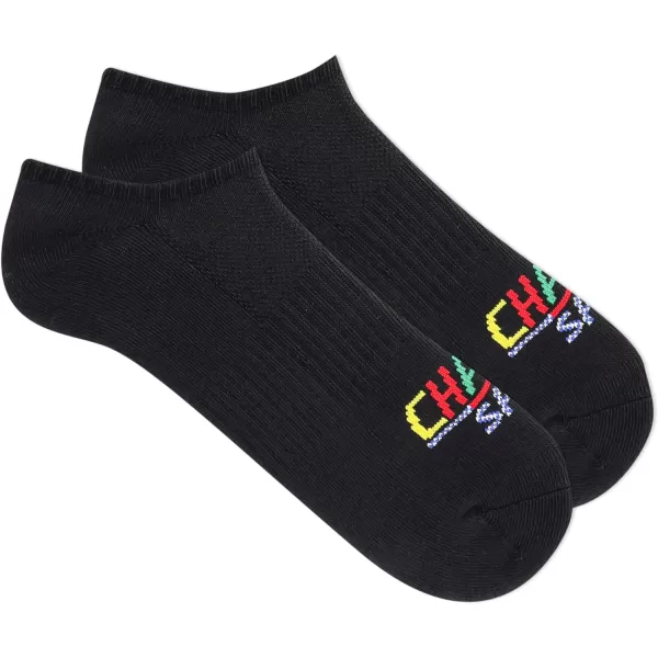 Chaps Men's Athletic Cushioned Performance No Show Socks-6 Pairs-Breathable Mesh