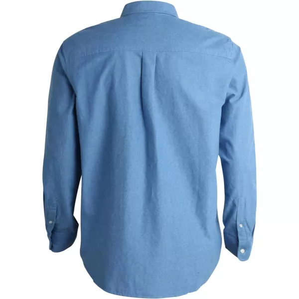 Chaps Men's Big and Tall Shirt - Button Down Oxford Shirt - Causal Long Sleeve Cotton Shirt for Men 