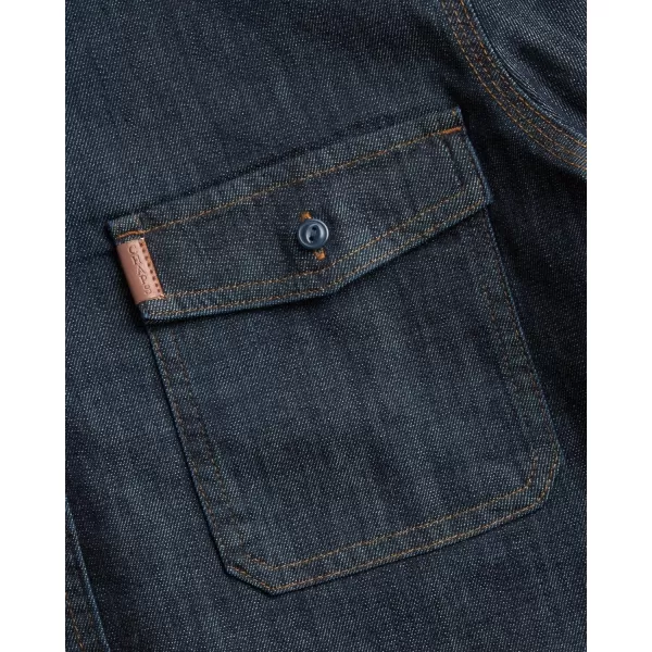 Chaps Mens Big and Tall Shirt - Comfort Stretch Button Down Denim Shirt - Long Sleeve Collared Shirt for Men, L-4X Big &amp; Tall