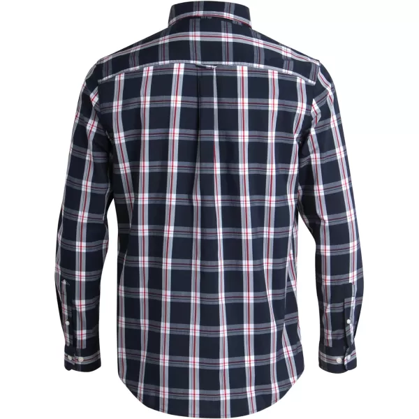 Chaps Men's Button Down Shirt - Long Sleeve Collared Shirt for Men: Wrinkle-Resistant, Sustainable 