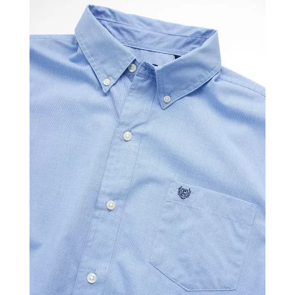 Chaps Men's Button Down Shirt - Long Sleeve Collared Shirt for Men: Wrinkle-Resistant, Sustainable 
