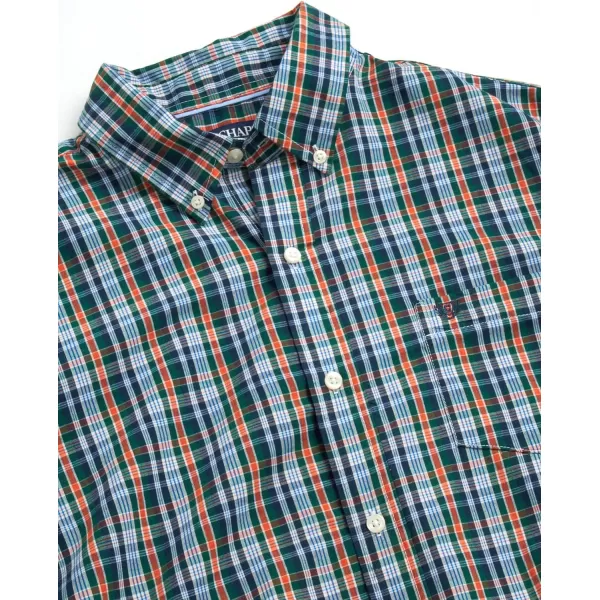 Chaps Men's Button Down Shirt - Long Sleeve Collared Shirt for Men: Wrinkle-Resistant, Sustainable 