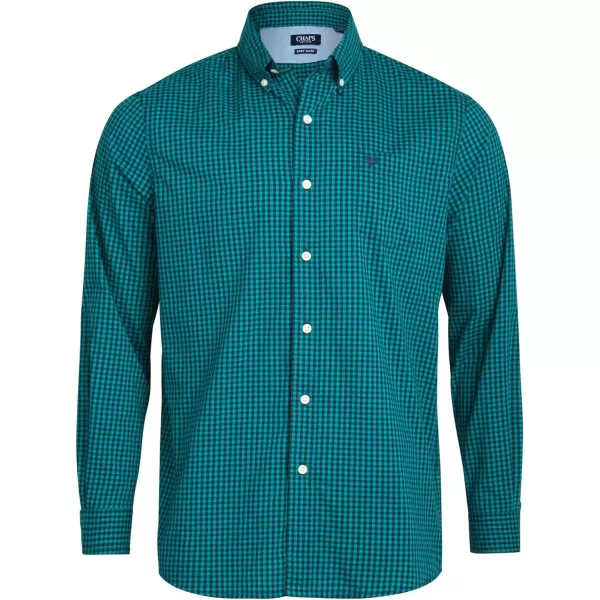 Chaps Men's Button Down Shirt - Long Sleeve Collared Shirt for Men: Wrinkle-Resistant, Sustainable 