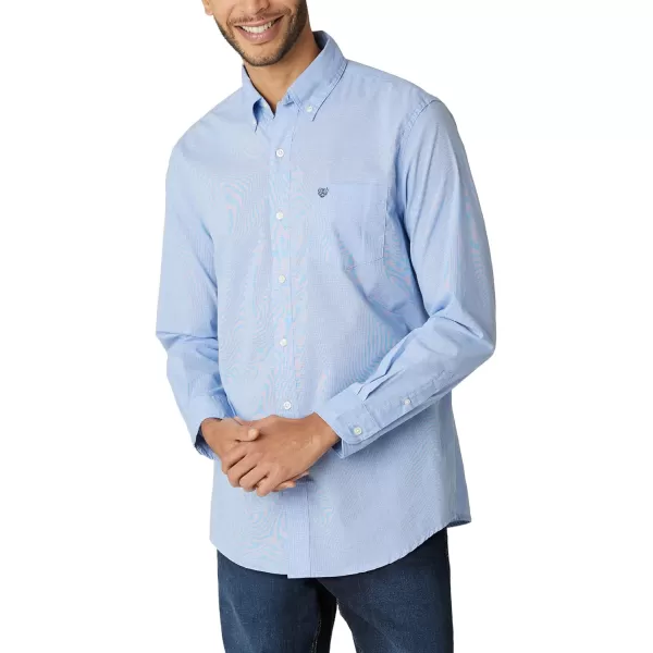Chaps Men's Button Down Shirt - Long Sleeve Collared Shirt for Men: Wrinkle-Resistant, Sustainable 