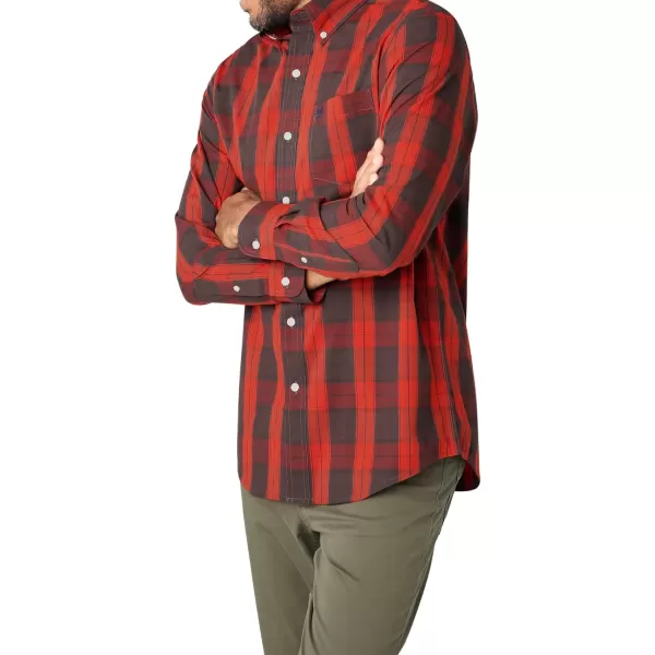 Chaps Men's Button Down Shirt - Long Sleeve Collared Shirt for Men: Wrinkle-Resistant, Sustainable 