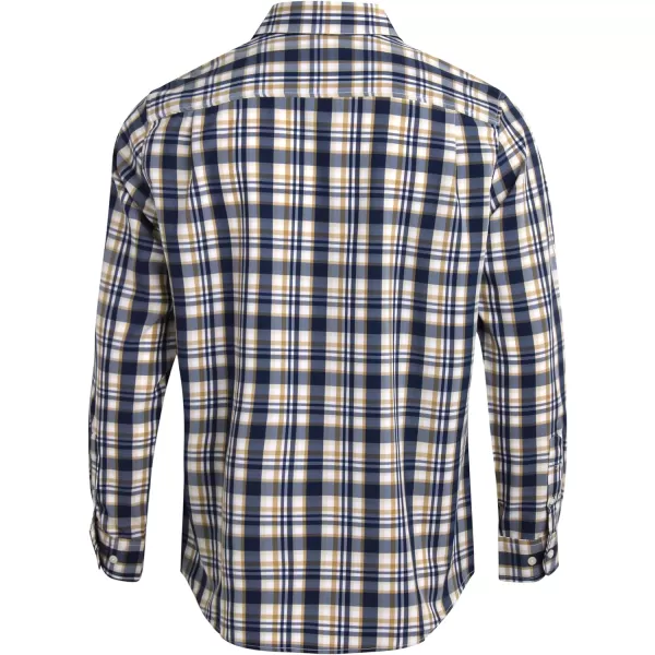 Chaps Men's Button Down Shirt - Long Sleeve Collared Shirt for Men: Wrinkle-Resistant, Sustainable 