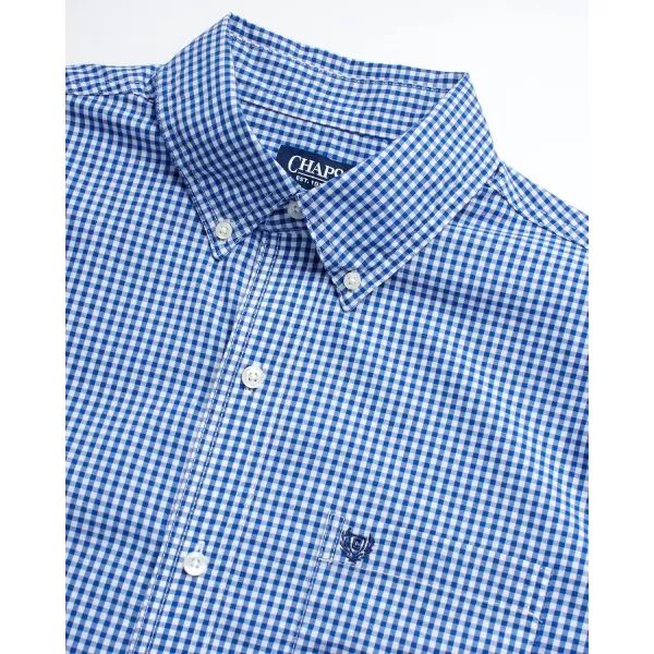 Chaps Men's Button Down Shirt - Long Sleeve Collared Shirt for Men: Wrinkle-Resistant, Sustainable 