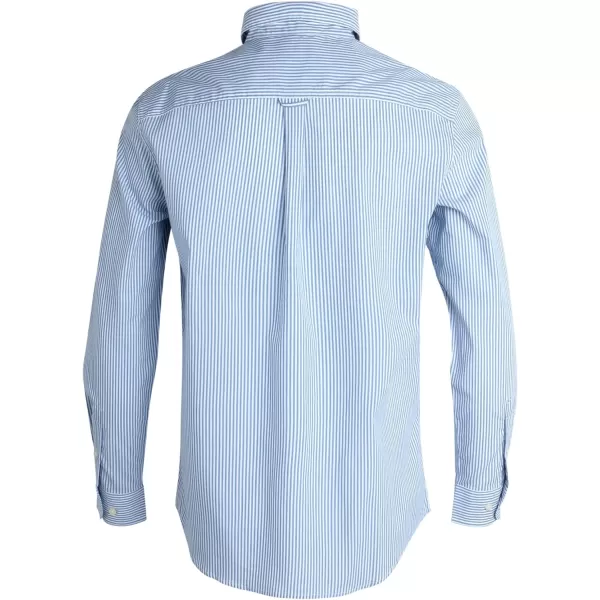Chaps Men's Button Down Shirt - Long Sleeve Collared Shirt for Men: Wrinkle-Resistant, Sustainable 