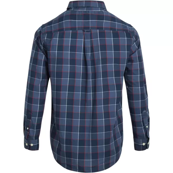 Chaps Men's Button Down Shirt - Long Sleeve Collared Shirt for Men: Wrinkle-Resistant, Sustainable 