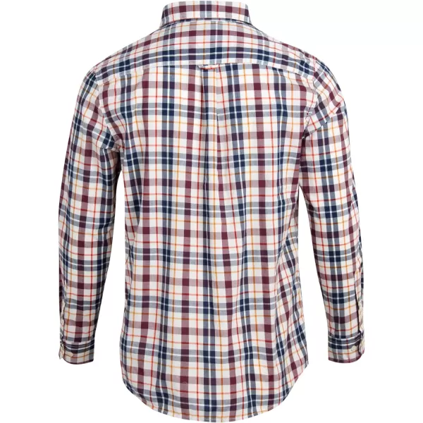 Chaps Men's Button Down Shirt - Long Sleeve Collared Shirt for Men: Wrinkle-Resistant, Sustainable 