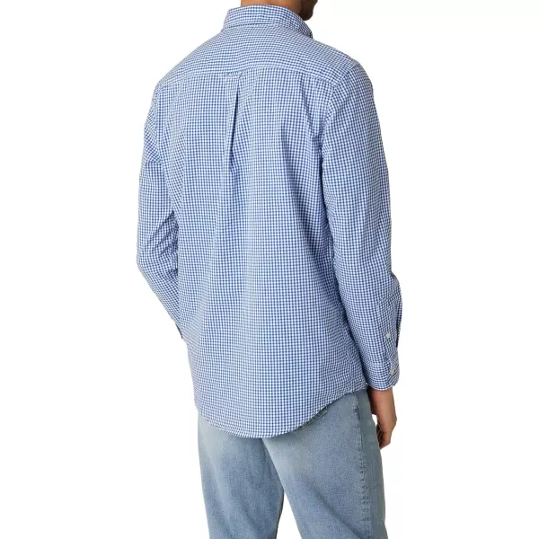 Chaps Men's Button Down Shirt - Long Sleeve Collared Shirt for Men: Wrinkle-Resistant, Sustainable 