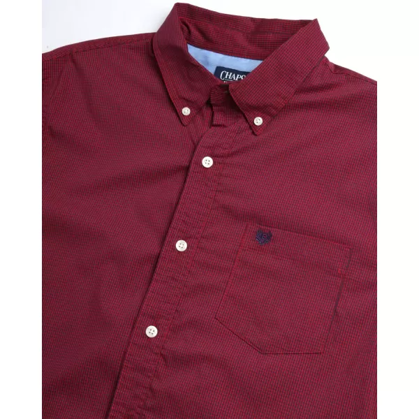 Chaps Men's Button Down Shirt - Long Sleeve Collared Shirt for Men: Wrinkle-Resistant, Sustainable 