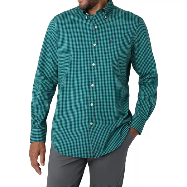 Chaps Men's Button Down Shirt - Long Sleeve Collared Shirt for Men: Wrinkle-Resistant, Sustainable 