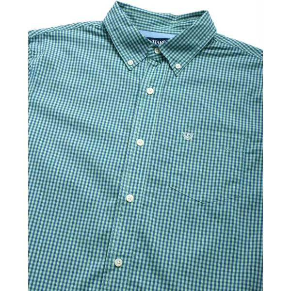 Chaps Men's Button Down Shirt - Long Sleeve Collared Shirt for Men: Wrinkle-Resistant, Sustainable 