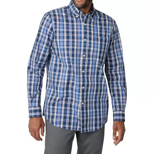 Chaps Men's Button Down Shirt - Long Sleeve Collared Shirt for Men: Wrinkle-Resistant, Sustainable 