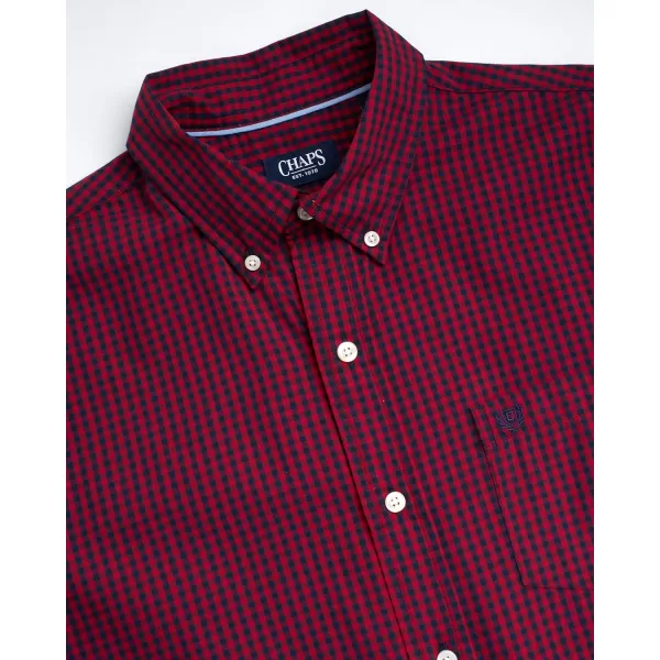 Chaps Men's Button Down Shirt - Long Sleeve Collared Shirt for Men: Wrinkle-Resistant, Sustainable 