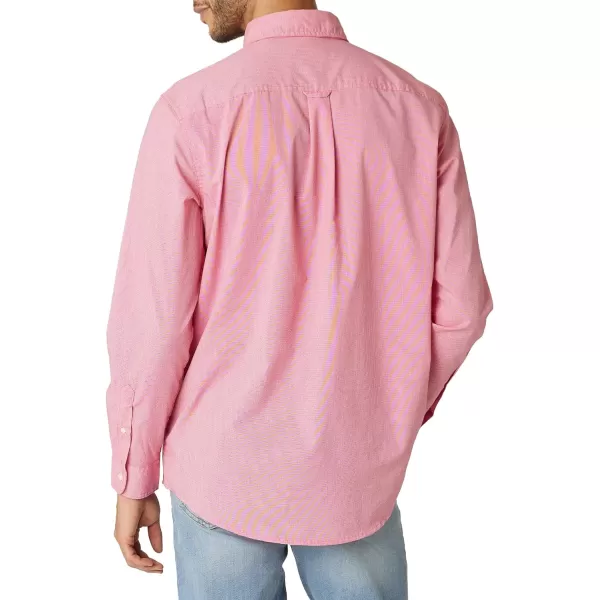 Chaps Men's Button Down Shirt - Long Sleeve Collared Shirt for Men: Wrinkle-Resistant, Sustainable 