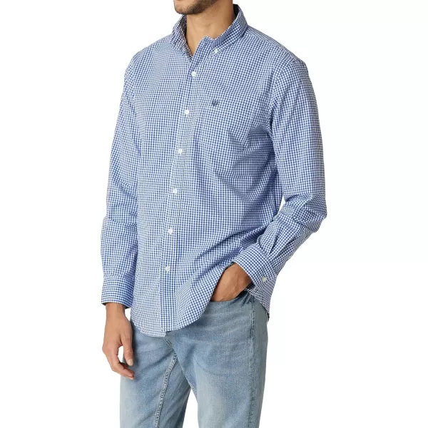 Chaps Men's Button Down Shirt - Long Sleeve Collared Shirt for Men: Wrinkle-Resistant, Sustainable 