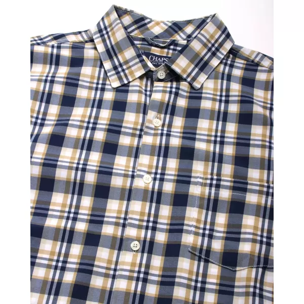 Chaps Men's Button Down Shirt - Long Sleeve Collared Shirt for Men: Wrinkle-Resistant, Sustainable 