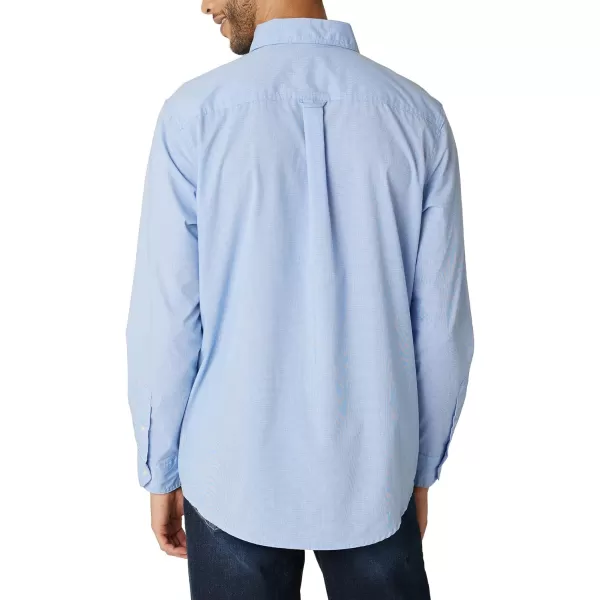 Chaps Men's Button Down Shirt - Long Sleeve Collared Shirt for Men: Wrinkle-Resistant, Sustainable 