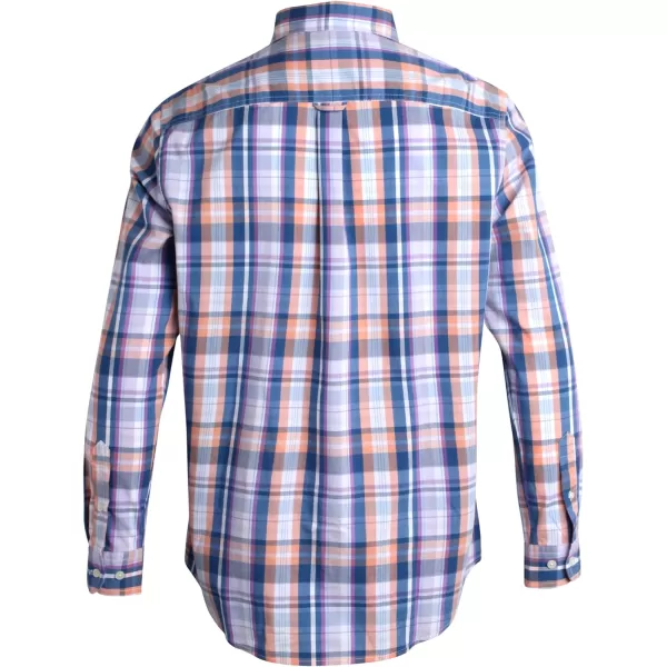 Chaps Men's Button Down Shirt - Long Sleeve Collared Shirt for Men: Wrinkle-Resistant, Sustainable 