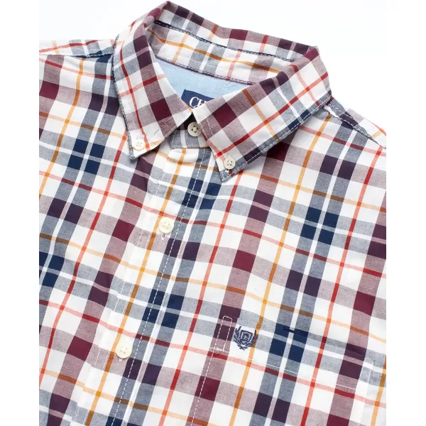 Chaps Men's Button Down Shirt - Long Sleeve Collared Shirt for Men: Wrinkle-Resistant, Sustainable 