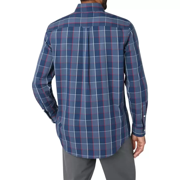 Chaps Men's Button Down Shirt - Long Sleeve Collared Shirt for Men: Wrinkle-Resistant, Sustainable 