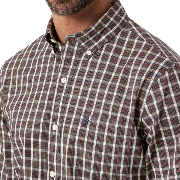 Chaps Men's Button Down Shirt - Long Sleeve Collared Shirt for Men: Wrinkle-Resistant, Sustainable 