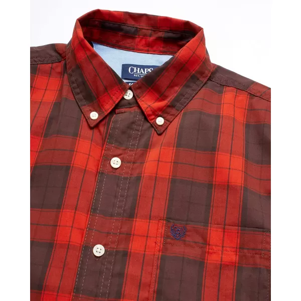 Chaps Men's Button Down Shirt - Long Sleeve Collared Shirt for Men: Wrinkle-Resistant, Sustainable 