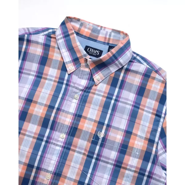Chaps Men's Button Down Shirt - Long Sleeve Collared Shirt for Men: Wrinkle-Resistant, Sustainable 