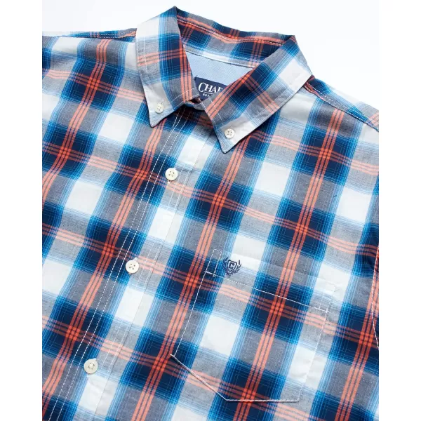 Chaps Men's Button Down Shirt - Long Sleeve Collared Shirt for Men: Wrinkle-Resistant, Sustainable 