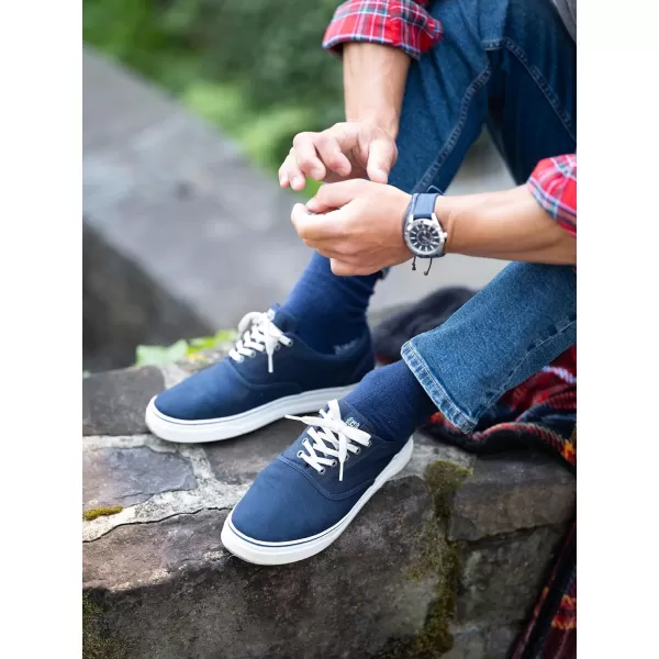 Chaps Men's Casual Fashion Cushioned Crew Socks-3 Pair Pack-Classic Designs with Stretch Blend