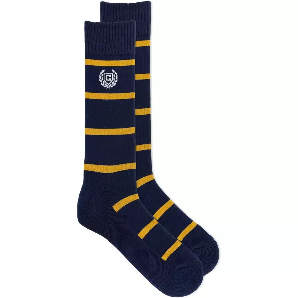 Chaps Men's Casual Fashion Cushioned Crew Socks-3 Pair Pack-Classic Designs with Stretch Blend)