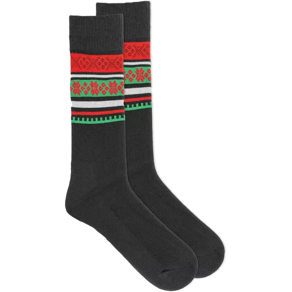 Chaps Men's Casual Fashion Cushioned Crew Socks-3 Pair Pack-Classic Designs with Stretch Blend