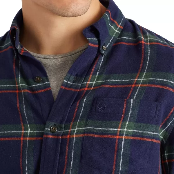 Chaps Men's Classic Fit Long Sleeve Performance Flannel Shirt