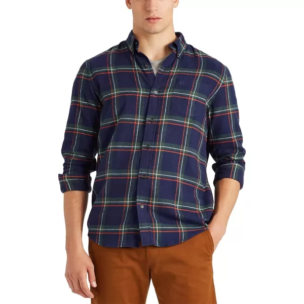 Chaps Men's Classic Fit Long Sleeve Performance Flannel Shirt
