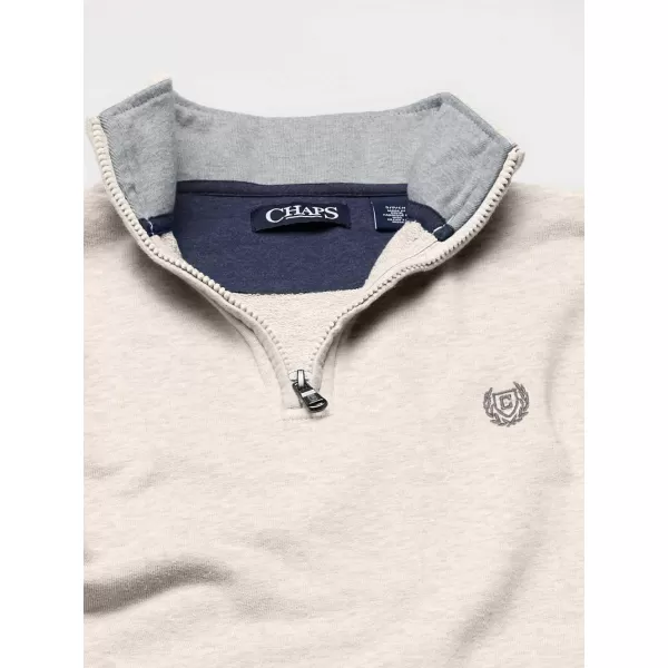 Chaps Men's Classic Fit Textured Quarter Zip Sweater
