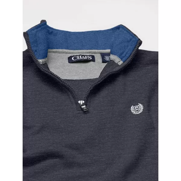 Chaps Men's Classic Fit Textured Quarter Zip Sweater