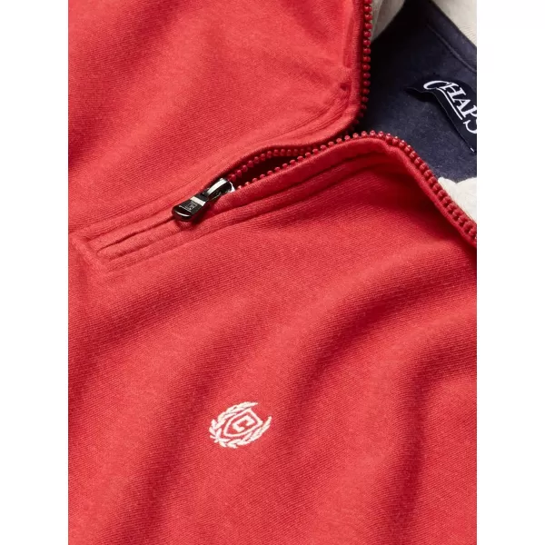 Chaps Men's Classic Fit Textured Quarter Zip Sweater