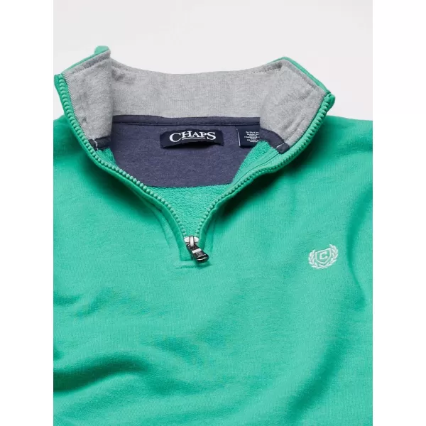 Chaps Men's Classic Fit Textured Quarter Zip Sweater