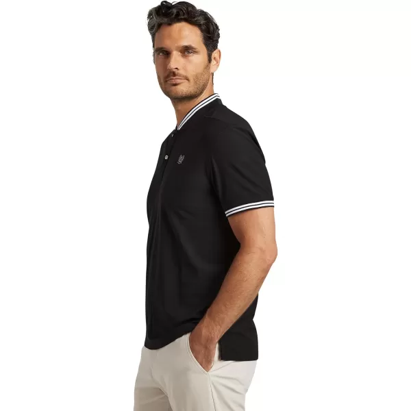 Chaps Mens Golf Shirt - UPF 50+ Lightweight Performance Pique Henley T-Shirt - Dry Fit Short Sleeve Golf Shirt for Men, S-XXL
