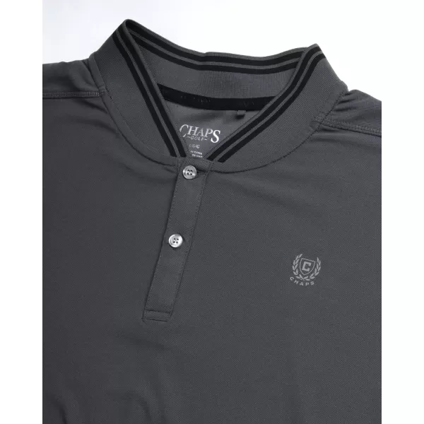 Chaps Mens Golf Shirt - UPF 50+ Lightweight Performance Pique Henley T-Shirt - Dry Fit Short Sleeve Golf Shirt for Men, S-XXL