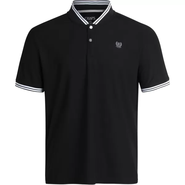 Chaps Mens Golf Shirt - UPF 50+ Lightweight Performance Pique Henley T-Shirt - Dry Fit Short Sleeve Golf Shirt for Men, S-XXL