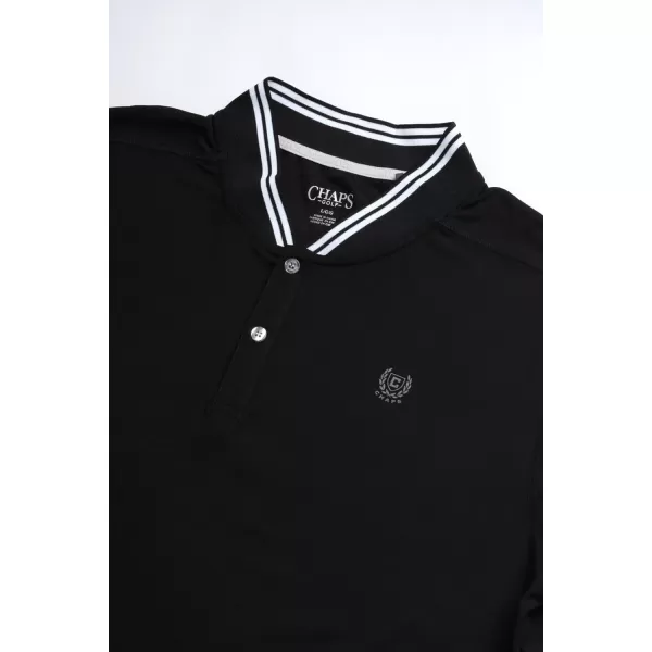 Chaps Mens Golf Shirt - UPF 50+ Lightweight Performance Pique Henley T-Shirt - Dry Fit Short Sleeve Golf Shirt for Men, S-XXL
