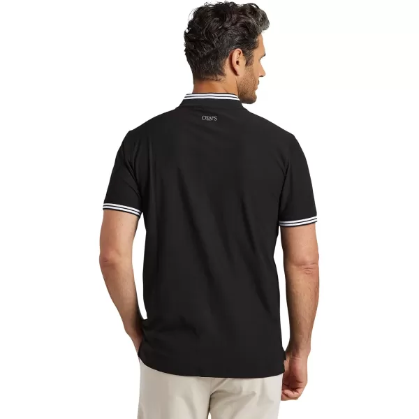 Chaps Mens Golf Shirt - UPF 50+ Lightweight Performance Pique Henley T-Shirt - Dry Fit Short Sleeve Golf Shirt for Men, S-XXL